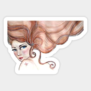 Mermaid Hair Don't Care Sticker